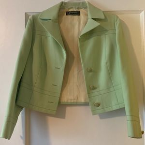 Vintage Cropped Mint Green Jacket